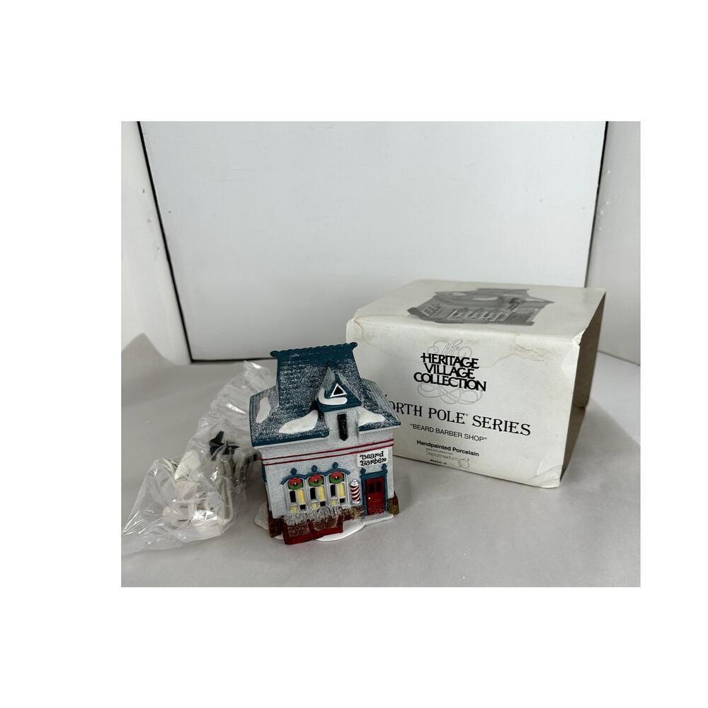 Dept 56. Beard Barbers' Shop Item #56340 1994-1997 Retired Original Box